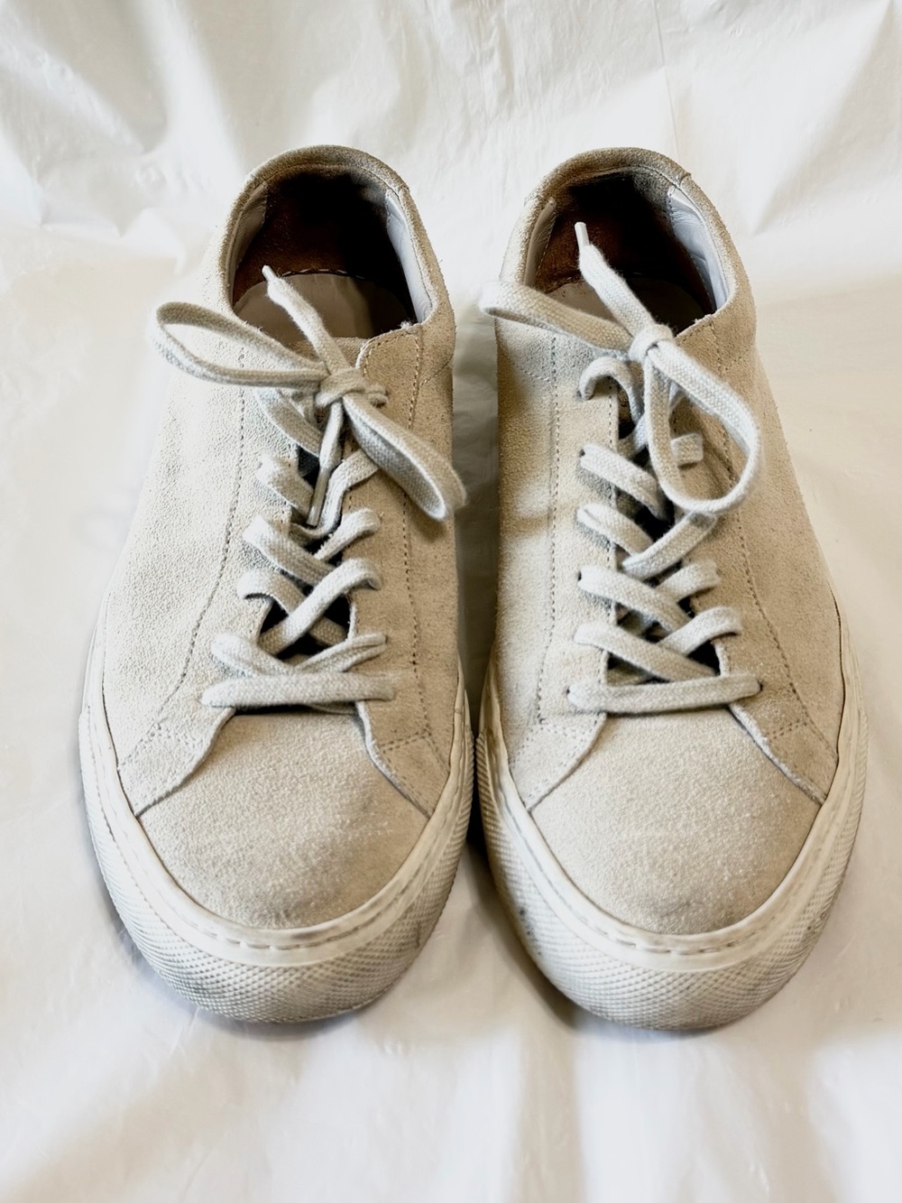 COMMON PROJECTS Suede Achilles Low Sneakers Size 7